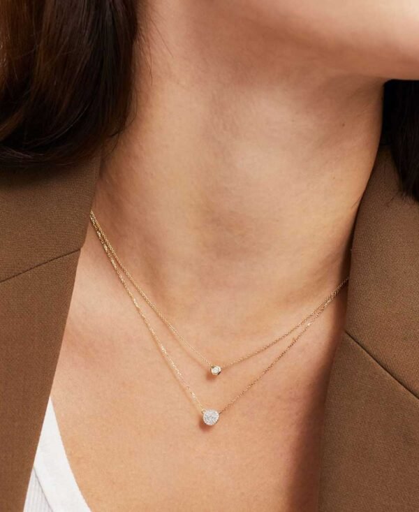 Diamond Round Necklace